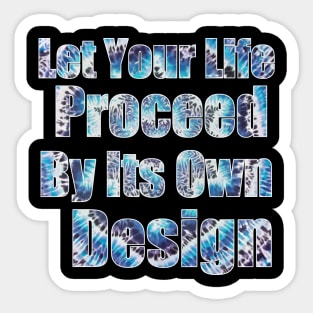 Grateful Dead Cassidy Song lyric with tie dye text Sticker